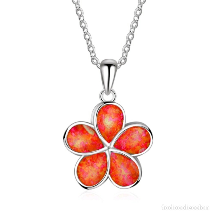 Joyeria: Collar Flor &oacute;palo