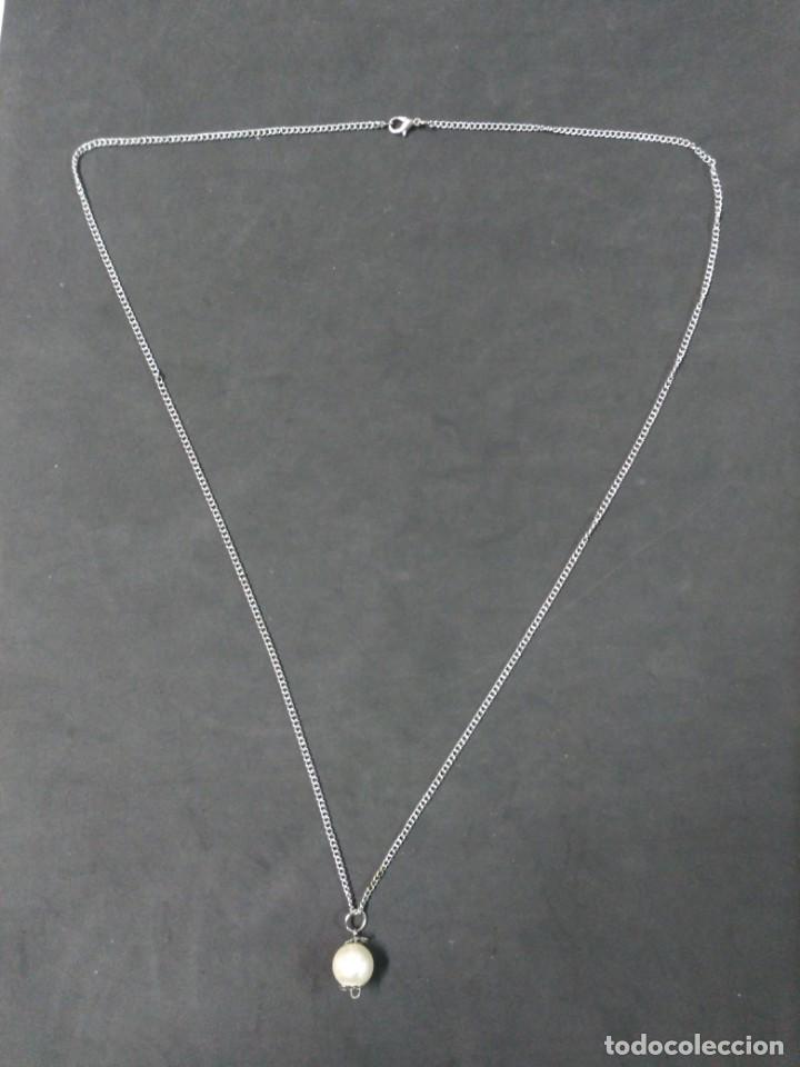 Joyeria: CADENA DE METAL CON COLGANTE SIMIL PERLA - Foto 1