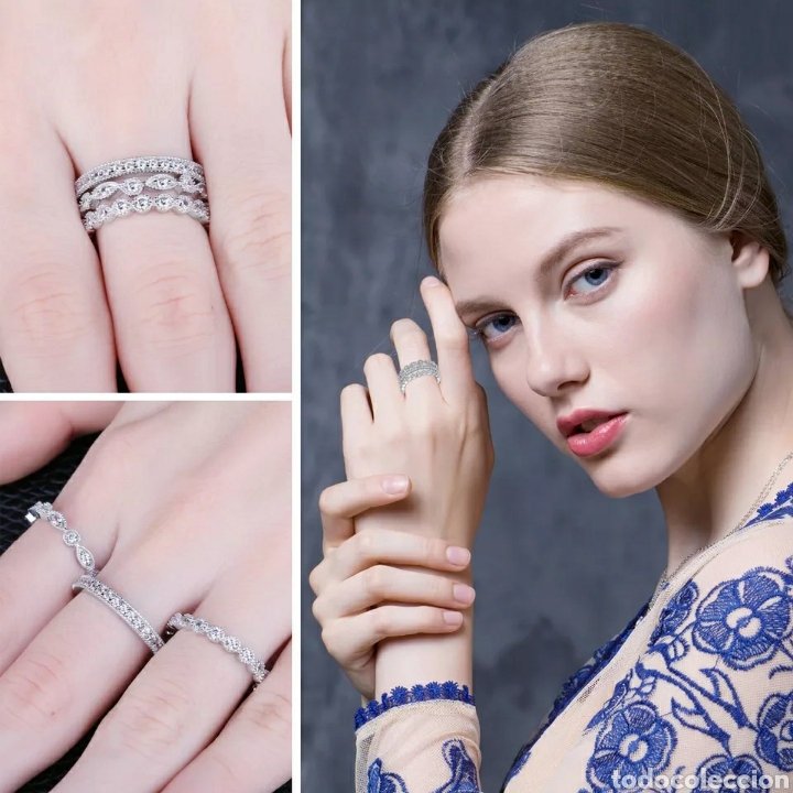 Joyeria: Conjunto anillos de Plata ENV&Iacute;O GRATIS!! - Foto 2