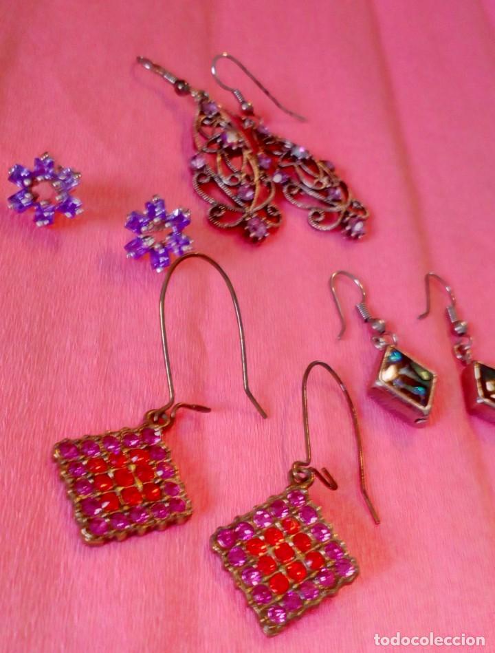 Joyeria: Lote de 4 pares de pendientes - Foto 1