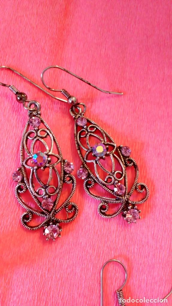 Joyeria: Lote de 4 pares de pendientes - Foto 2