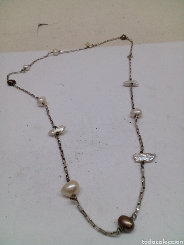 Joyeria: Gargantilla plata y perlas naturales - Foto 1