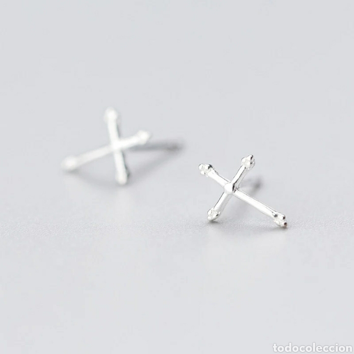 Joyeria: Pendientes de Plata cruz ENV&Iacute;O GRATIS!! - Foto 1