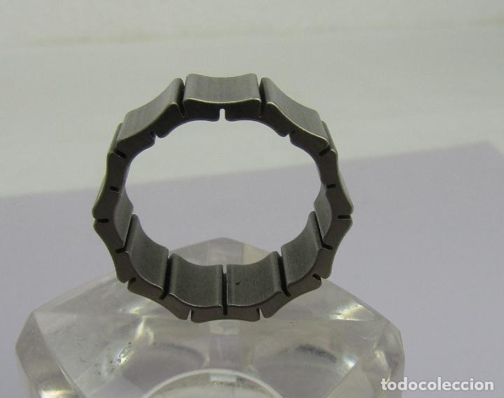 Joyeria: ALIANZA EN ACERO CON HENDIDURAS VERTICALES - Foto 2