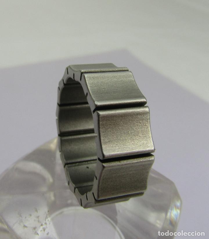 Joyeria: ALIANZA EN ACERO CON HENDIDURAS VERTICALES - Foto 3