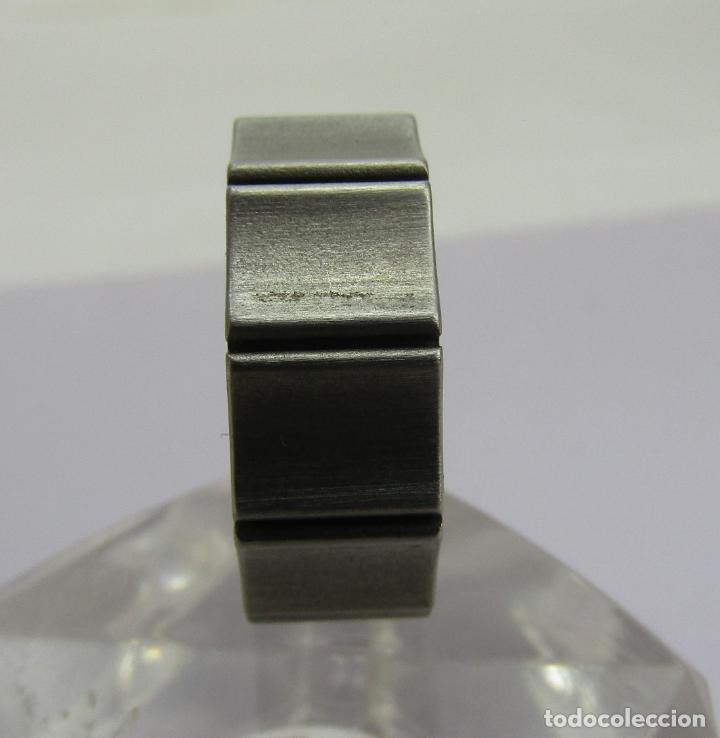 Joyeria: ALIANZA EN ACERO CON HENDIDURAS VERTICALES - Foto 4