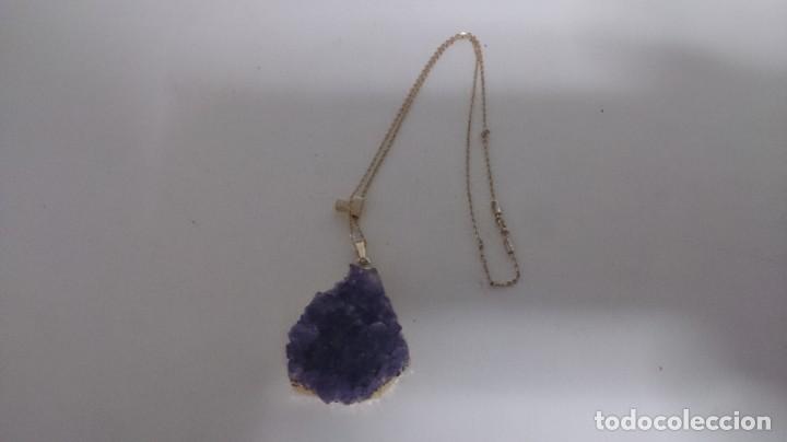 Joyeria: Colgante de Amatista con cadena dorada - Foto 2