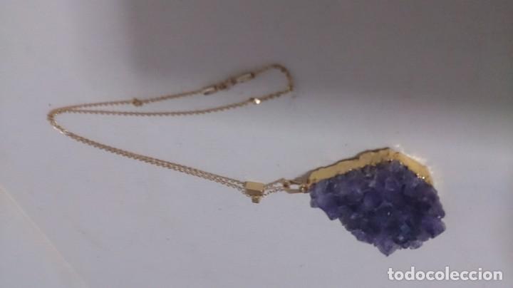 Joyeria: Colgante de Amatista con cadena dorada - Foto 4
