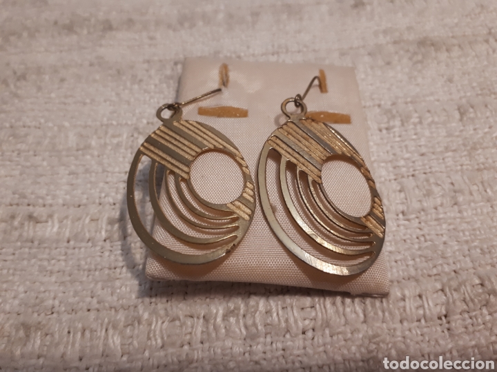 Joaillerie: Pendientes hojalata ovalados vintage