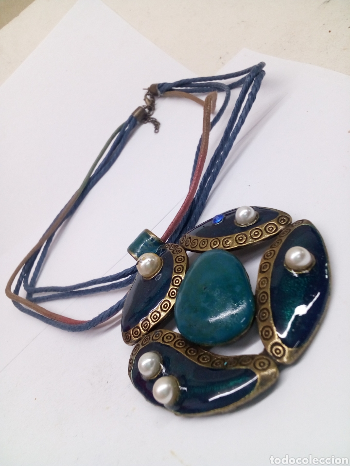 Schmuck: Collar con colgant de bisuter&iacute;a esmaltes a fuego