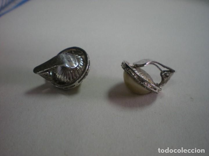 Joyeria: Pendientes  con perla sobre acero d 1 cm - Foto 4