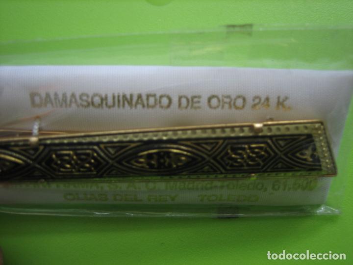 Joyeria: Pasador de corbata damasquinado en oro de 24K - Foto 3