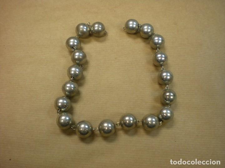 Joyeria: COLLAR CON BOLAS DE ACERO SIN CIERRE LONGITUD 38CM - Foto 2