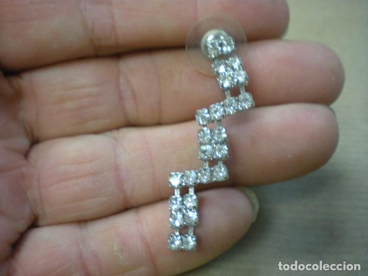 Joyeria: 1 PENDIENTE DE LATON Y PEDRERIA L4CM - Foto 1