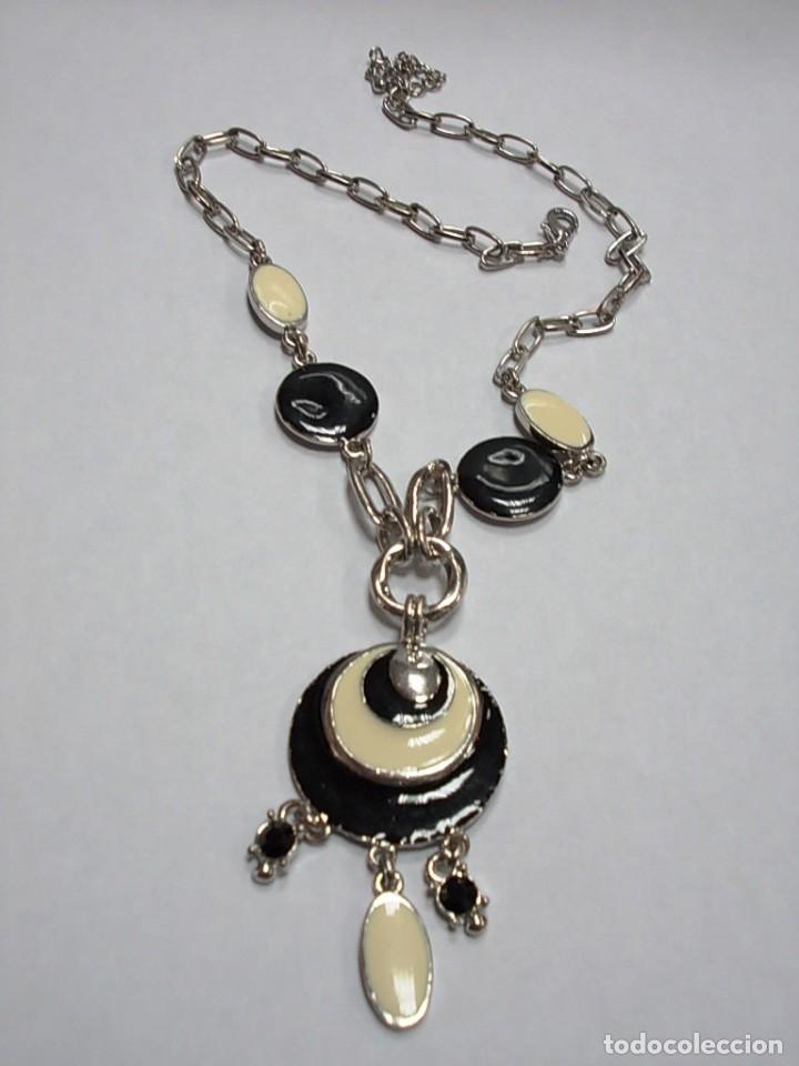 Joyeria: Collar plateado con colgantes esmaltados - Foto 1