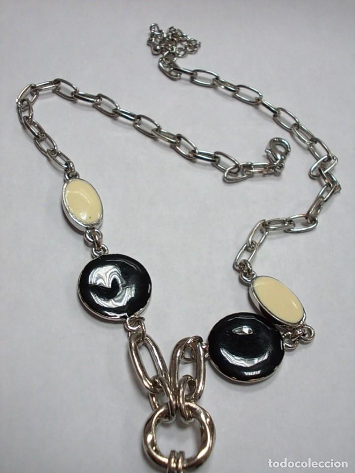 Joyeria: Collar plateado con colgantes esmaltados - Foto 3