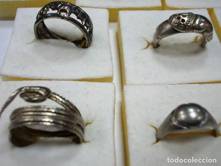 Joyeria: Lote de 10 sortijas diferentes diametros y modelos. - Foto 5