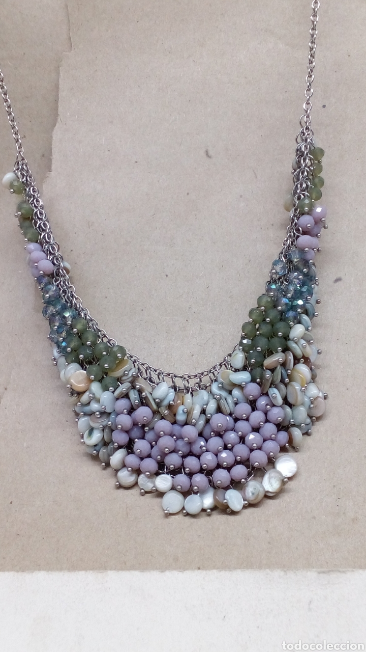 Joyeria: Collar bisuter&iacute;a piedras naturales
