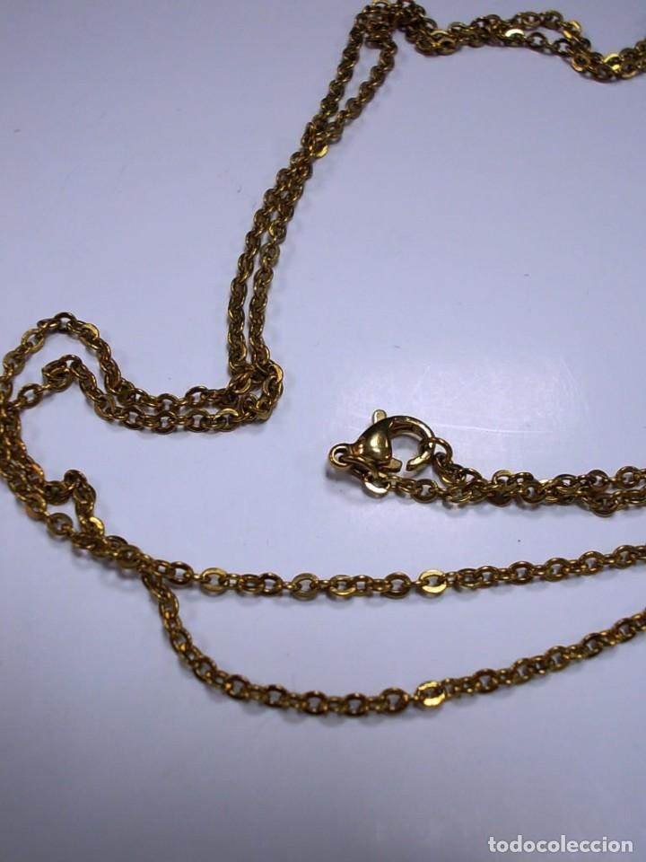 Joyeria: Collar dorado combinado cadena y cordon con colgante corazon - Foto 4