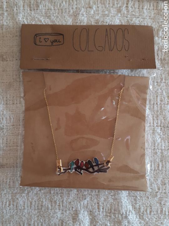 Gioielleria: Collar colgante artesanal La Pirata Bizca Colgados P&aacute;jaros shrink plastic