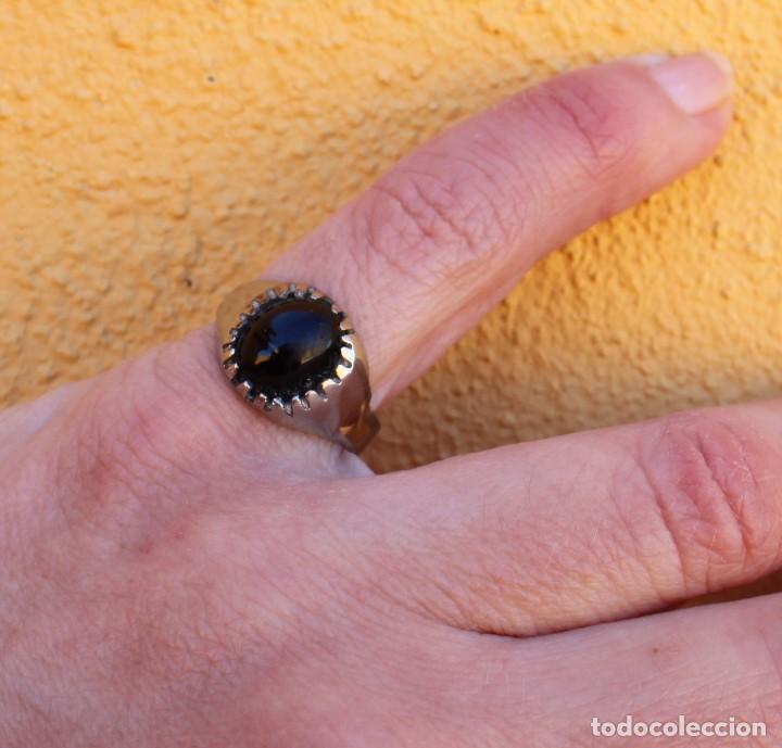 Joyeria: Anillo con cabuj&oacute;n negro, a&ntilde;os 60 - Foto 3