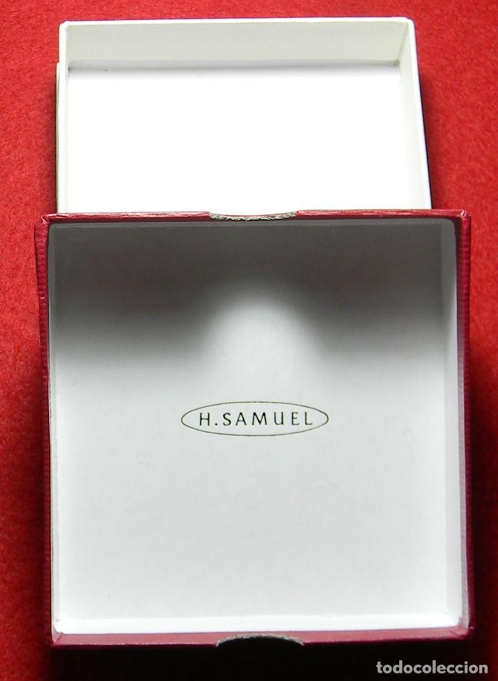 Joalharia: Caja de joyeria semimoderna - Londres - London - H. Samuel - 9 x 9 x 2,5 cms