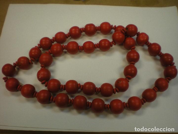 Joyeria: COLLAR CUENTAS DE MADERA ROJO - Foto 1