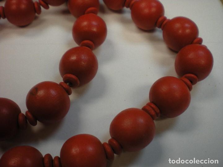 Joyeria: COLLAR CUENTAS DE MADERA ROJO - Foto 2