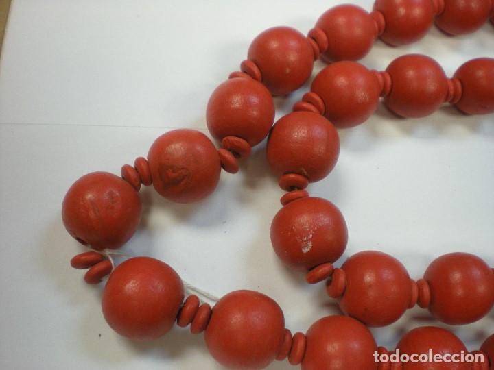 Joyeria: COLLAR CUENTAS DE MADERA ROJO - Foto 3