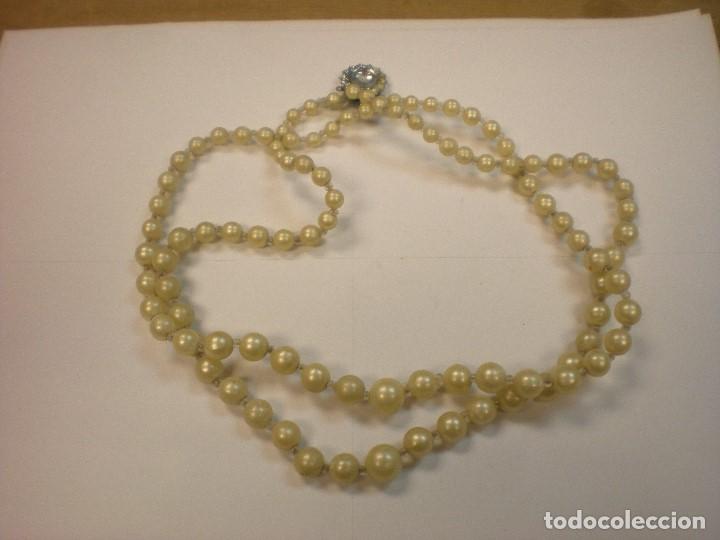 Joyeria: CONJUNTO COLLAR DOBLE DE PERLAS DE CRISTAL LONGITUD 22CM - Foto 1