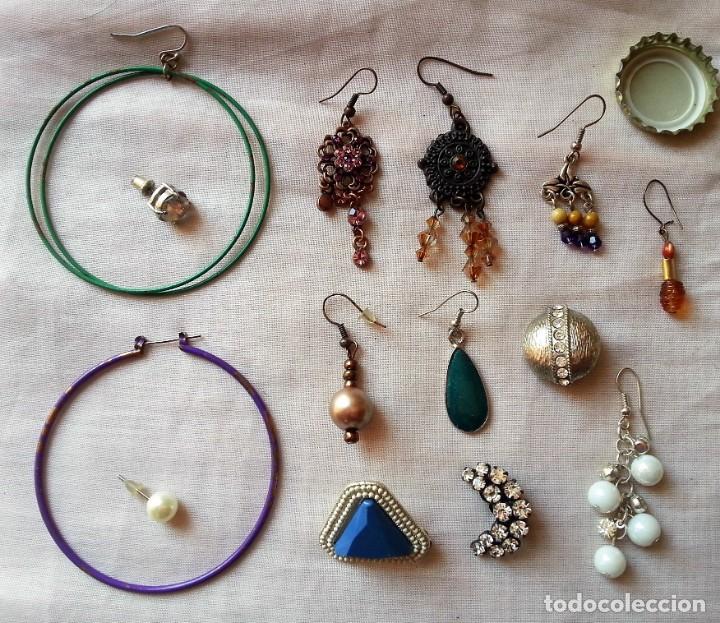 Joaillerie: Pendientes sin pareja. Lote de bisuter&iacute;a desparejado.