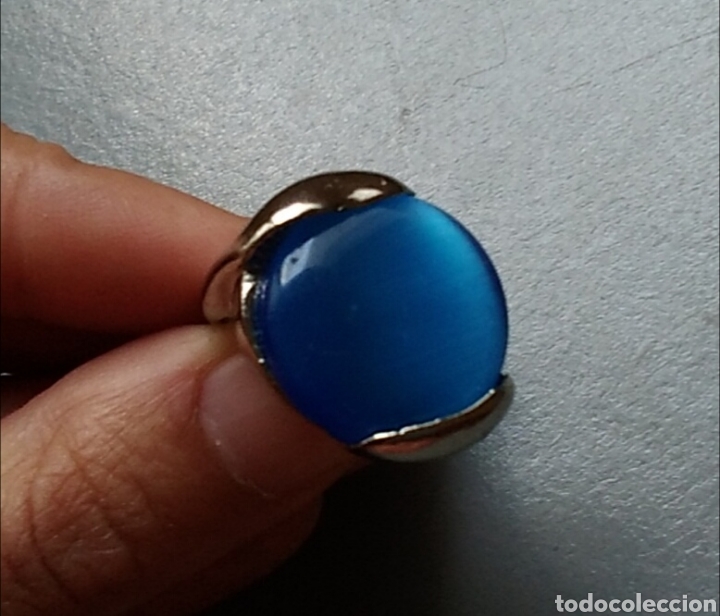 Joaillerie: Anillo bisuteria ojo de gato azul
