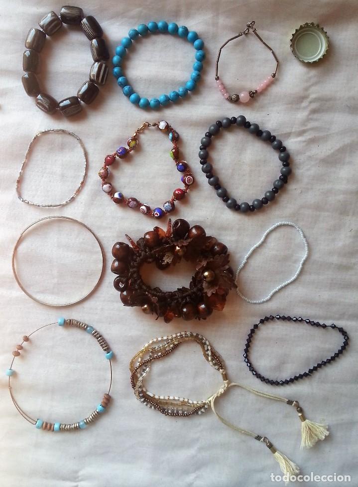 Joyeria: Bisuter&iacute;a. PULSERAS. Vintage. Lote de 12 unidades
