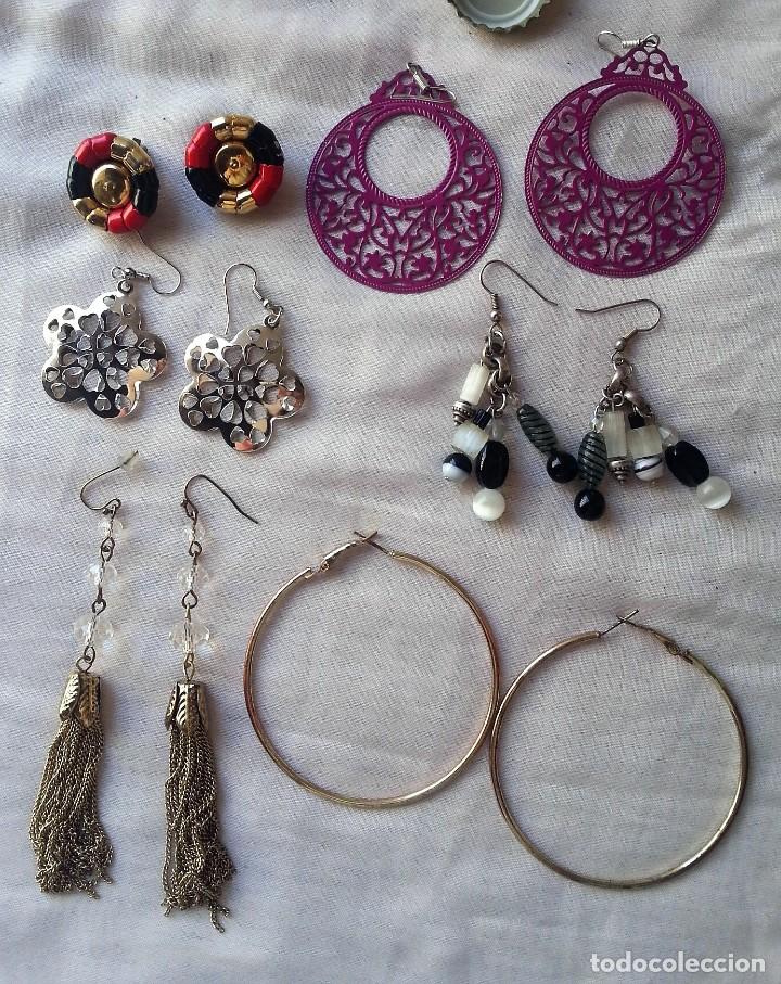 Joyeria: PENDIENTES bisuter&iacute;a vintage. Lote de 12 pares. Preciosos