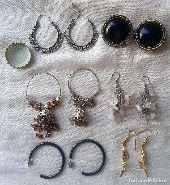 Joyeria: Pendientes Vintage. Bisuter&iacute;a. Lote de 6 pares diferentes