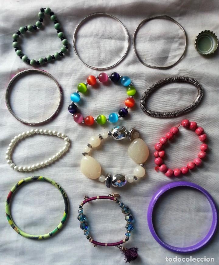 Joyeria: Bisuter&iacute;a vintage. PULSERAS. Lote de 12 piezas. Preciosas