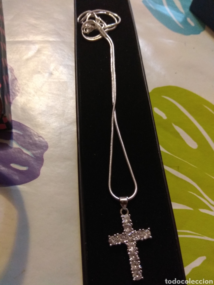 Joyeria: cruz de plata 925 y cadena - Foto 1
