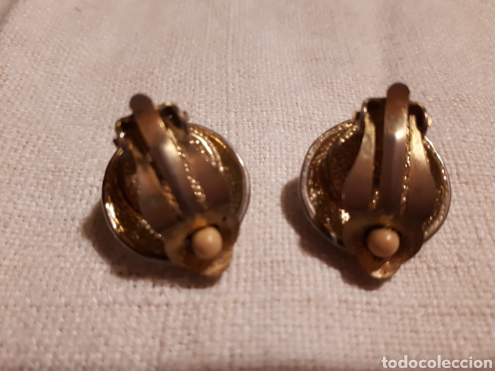 Joyeria: Pendientes perla dorado vintage - Foto 2