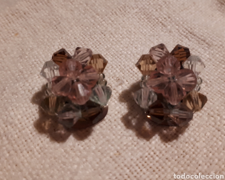 Schmuck: Pendientes cuentas cristal vintage