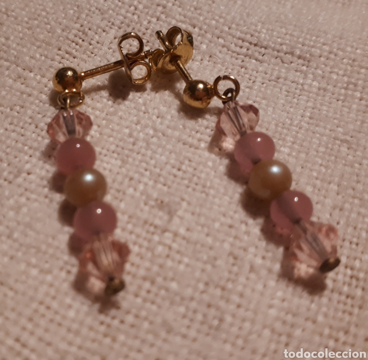Schmuck: Pendientes cuentas cristal vintage