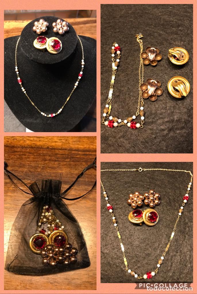 Gioielleria: DOS PARES DE PENDIENTES I UN COLLAR - A&Ntilde;OS 60-70