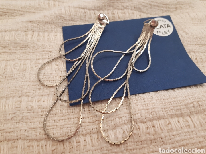 Schmuck: Pendientes chapado plata largos