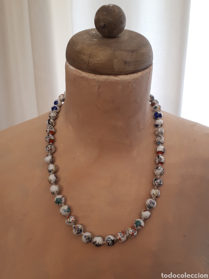 Joyeria: Collar bolas cer&aacute;mica caritas - Foto 1