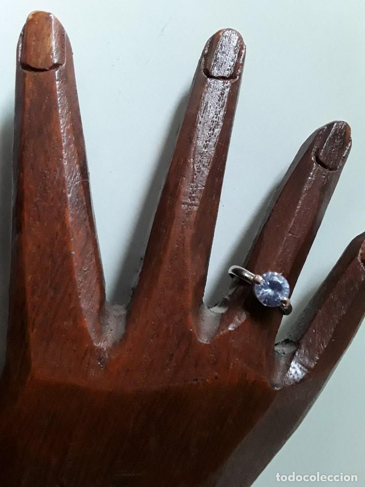 Joyeria: Anillo de metal extensible con circonita - Foto 1