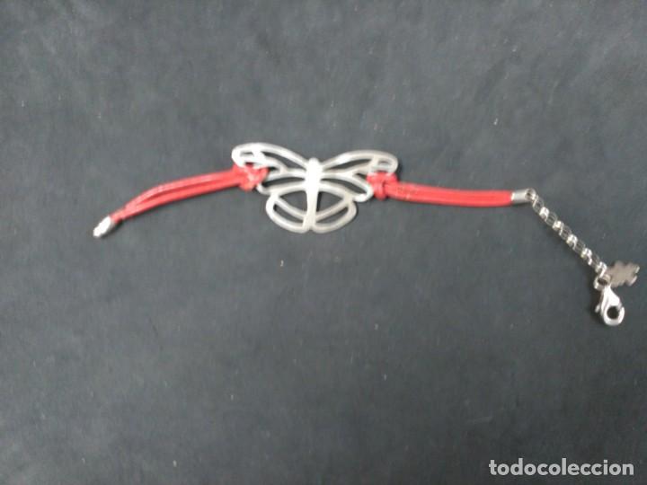 Joyeria: PULSERA DE PLATA Y CUERO, MARIPOSA - Foto 6