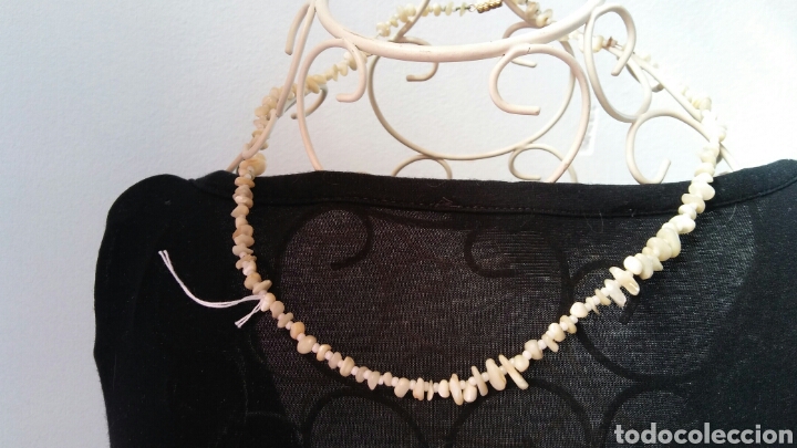 Joyeria: Collar restos concha y pedritas nacaradas - Foto 1