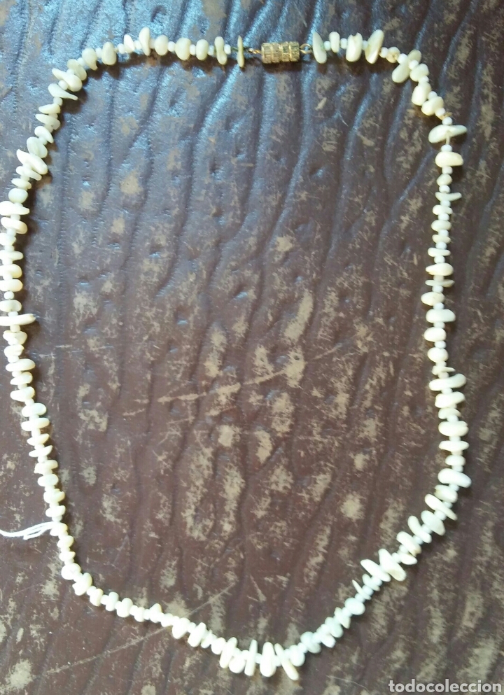 Joyeria: Collar restos concha y pedritas nacaradas - Foto 4