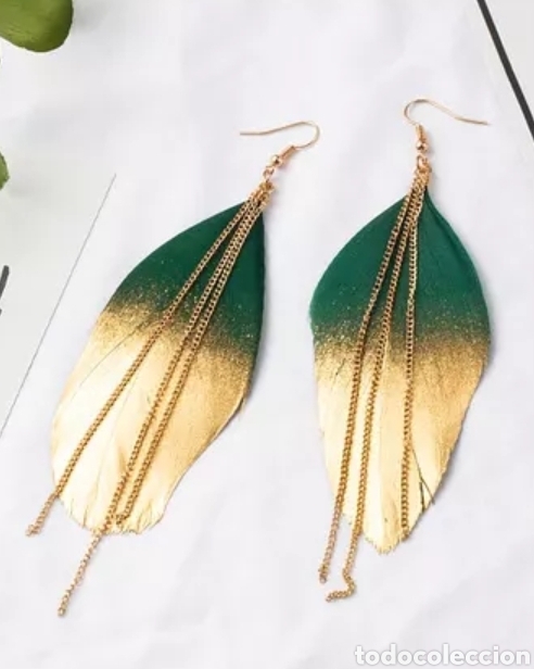 Schmuck: Pendientes pluma ENV&Iacute;O GRATIS!