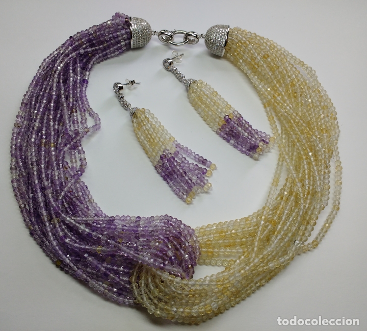 Joaillerie: CONJUNTO DE PENDIENTES Y COLLAR.