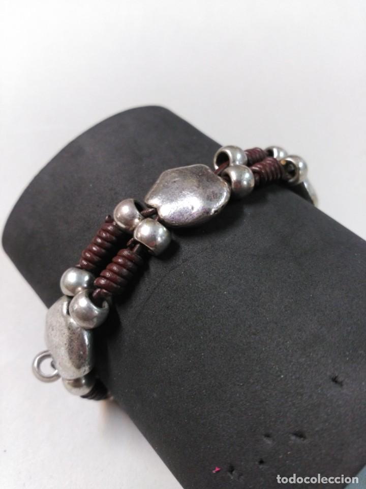 Joyeria: PULSERA DE METAL Y CUERO - Foto 1